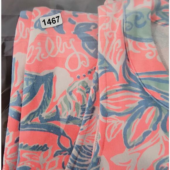 Lilly Pulitzer Estrada Shift Dress Size XS Pink Sunray Summer Siren French Terry - Picture 15 of 15